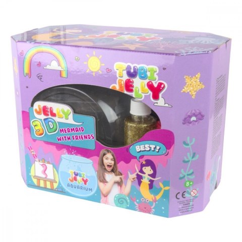 Zestaw tubi jelly 8 kolorów duże akwarium syrenka