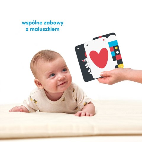 Książeczka kontrasty na sznureczku 0m+