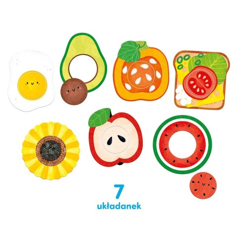 Układanka moje puzzle z dziurką - jedzenie