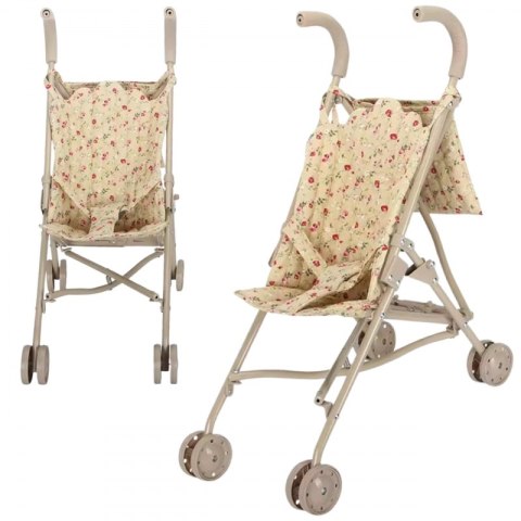 WOOPIE ROYAL Wózek Spacerówka Dla Lalek w Kwiatki