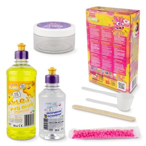 Zestaw slime diy magic pink xl