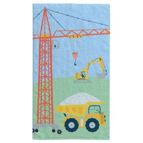 Ręcznik przedszkolny dla dziecka 30x50 Koparka