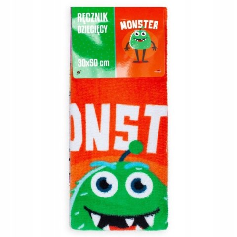 Ręcznik przedszkolny dla dziecka 30x50 Monster