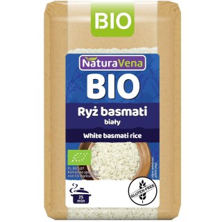 RYŻ BASMATI BIAŁY BEZGLUTENOWY BIO 500 g - NATURAVENA