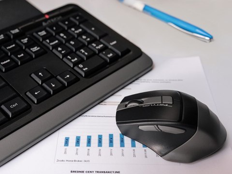 Zestaw klawiatura + mysz A4TECH FStyler 2.4G FG1035 RF NANO Grey