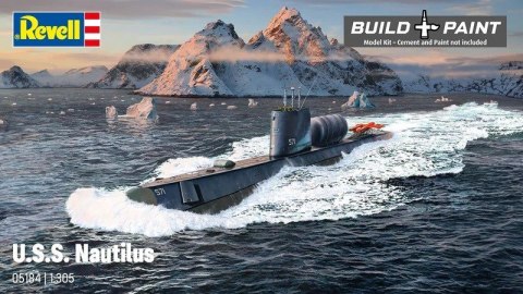 Model plastikowy statek u.s.s. nautilus 1/305