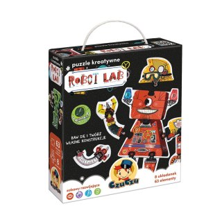 Puzzle kreatywne 63 elementy - robot lab