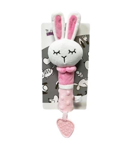 Zabawka z dźwiękiem - króliczek 17 cm