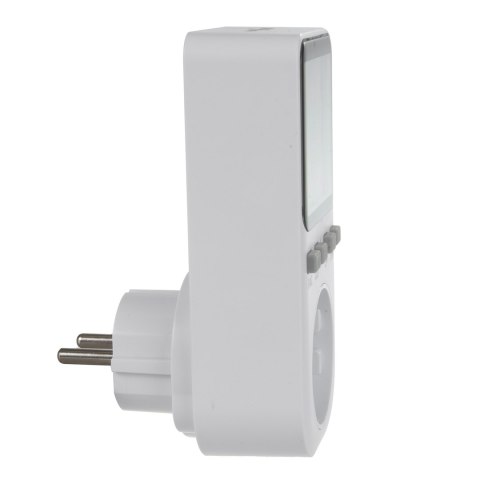 Miernik energii GreenBlue, watomierz, typ F, 220-240V AC, 50Hz, max. obciążenie 16A, IP20, wbudowana bateria, GB364 F