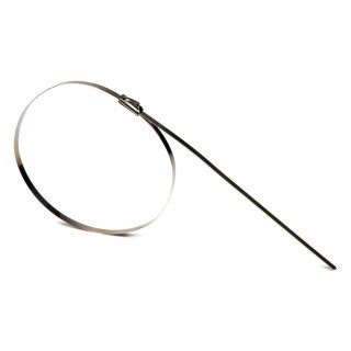 Opaski zaciskowe metalowe ze stali nierdzewnej 4.6x100mm 100 szt. amio-04319