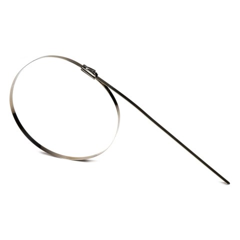 Opaski zaciskowe metalowe ze stali nierdzewnej 4.6x150mm 100 szt. amio-04320