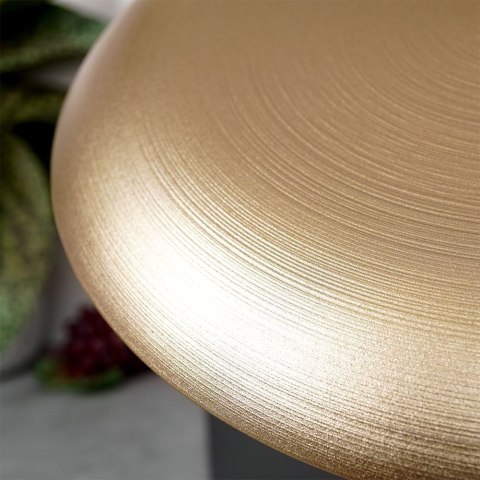 Talerz obiadowy płaski płytki duży szklany złoty 28 cm