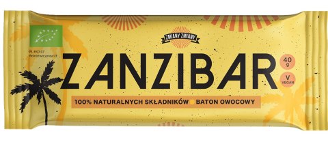 BATON OWOCOWY ZANZIBAR BEZGLUTENOWY BIO 40 g - ZMIANY ZMIANY