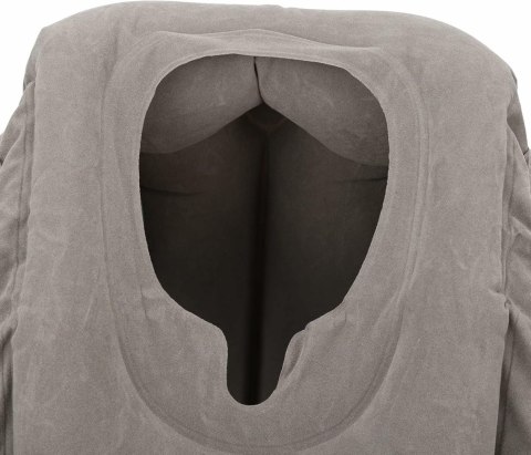 DA413 Pompowana poduszka podróżna szara serce