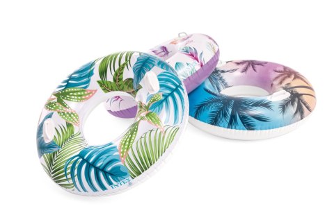 Dmuchane koło do pływania o średnicy 97 cm z uchwytami INTEX 58263 mix wzorów