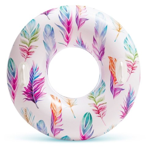 Dmuchane koło do pływania o średnicy 97 cm z uchwytami INTEX 58263 mix wzorów