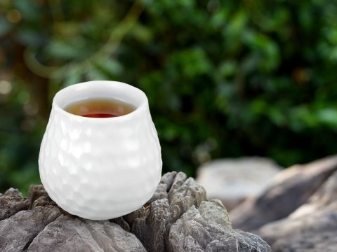 Naczynie Ceramiczne do Yerby - plaster miodu, biały