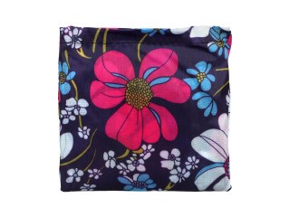 Torba na ramię, składana - kwiaty
