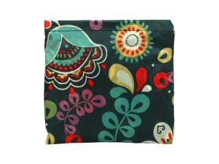 Torba na ramię, składana - kwiaty