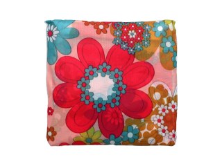 Torba na ramię, składana - kwiaty