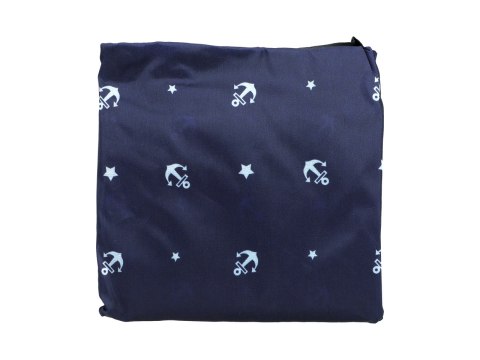 Torba na ramię, składana - wzór marynistyczny