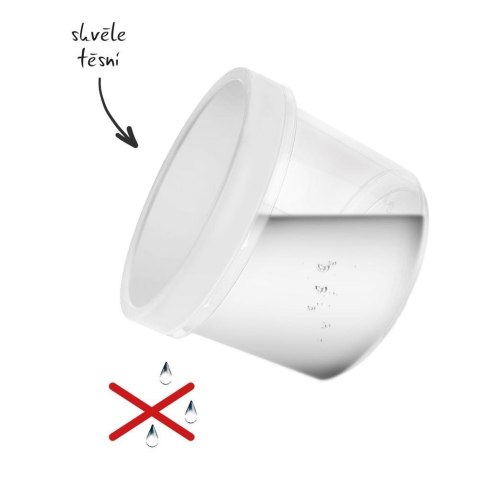 Pojemnik kuchenny do żywności z silikonową uszczelką okrągły zakręcany na zupę 500 ml