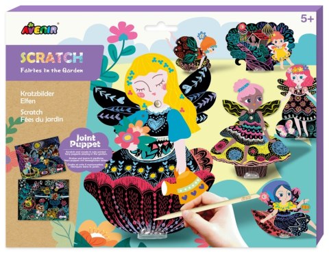 Wydrapywanki ruchome - wróżki w ogrodzie