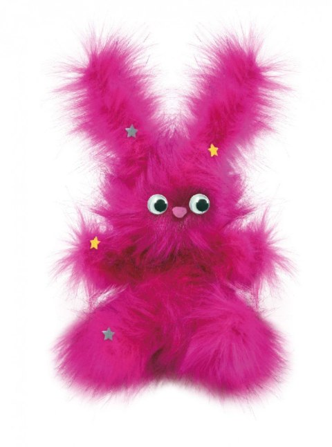 Zestaw kreatywny szalony fuzzy - puszysty skaczący króliczek