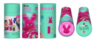 Zestaw kreatywny szalony fuzzy - puszysty skaczący króliczek