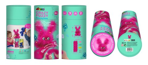 Zestaw kreatywny szalony fuzzy - puszysty skaczący króliczek