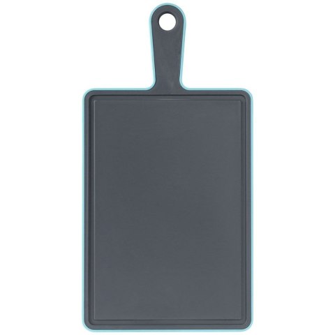 Deska kuchenna szara do krojenia plastikowa z rączką 36,5x19 cm