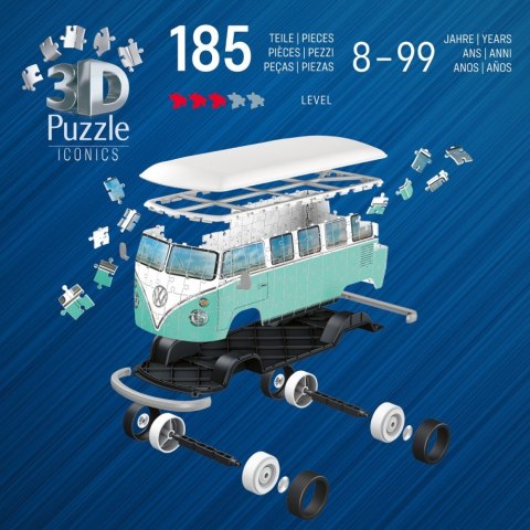 Puzzle 3d samochód volkswagen t1