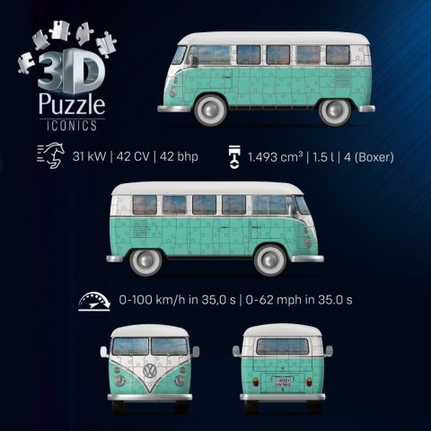 Puzzle 3d samochód volkswagen t1