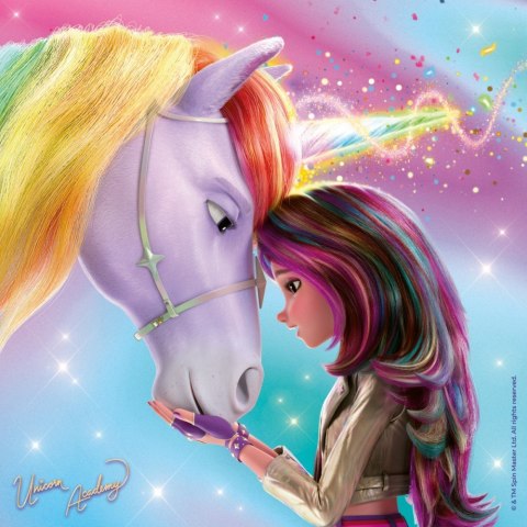 Puzzle 3x49 elementów akademia jednorożców unicorn academy
