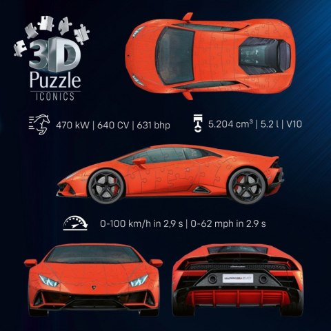 Puzzle 3d 158 elementów samochód lamborghini huracan evo arando