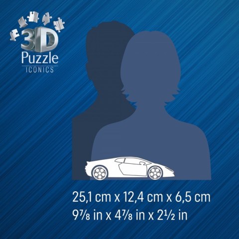 Puzzle 3d 158 elementów samochód lamborghini huracan evo verde