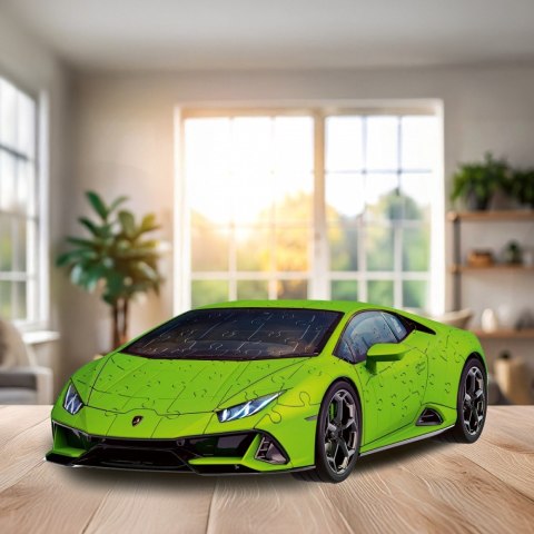 Puzzle 3d 158 elementów samochód lamborghini huracan evo verde