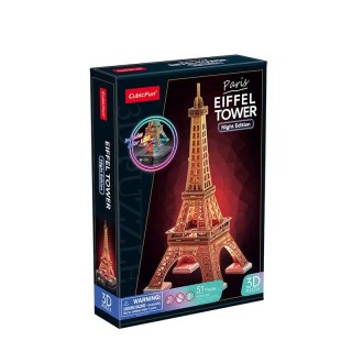Puzzle 3d wieża eiffla (wersja nocna)