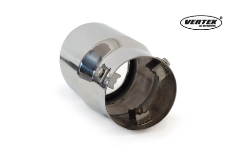 Końcówka tłumika wydechu stal nierdzewna mt 007 chrom amio-01307