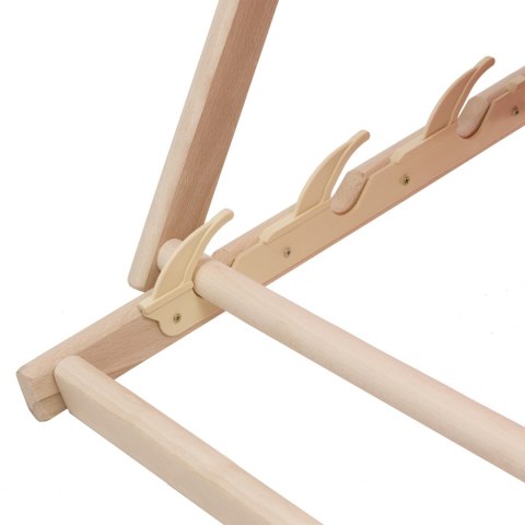 Zestaw czterech leżaków zielony pas, Woodok, zmontowany