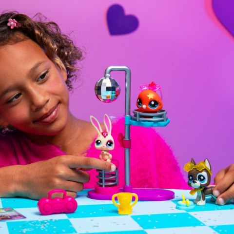 Zestaw figurek littlest pet shop g7 s3 disco z 3 figurkami