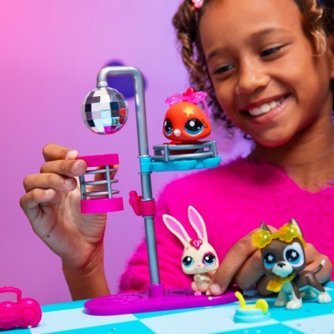Zestaw figurek littlest pet shop g7 s3 disco z 3 figurkami