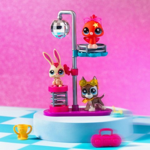 Zestaw figurek littlest pet shop g7 s3 disco z 3 figurkami