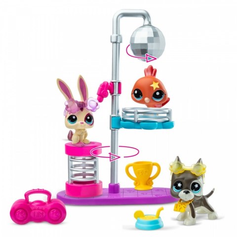 Zestaw figurek littlest pet shop g7 s3 disco z 3 figurkami