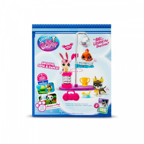Zestaw figurek littlest pet shop g7 s3 disco z 3 figurkami