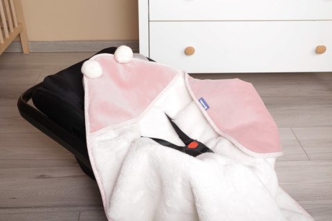 OTULACZ DO FOTELIKA PLUSZ BARANEK 75X75 RÓŻOWY