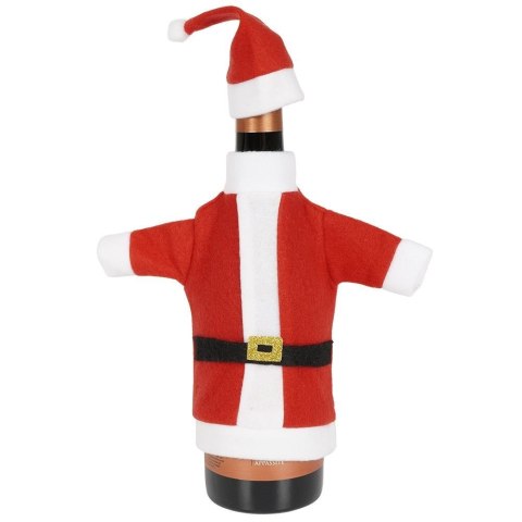 Pokrowiec świąteczny na butelkę Mikołaj wina alkoholu ubranko wino prezent święta