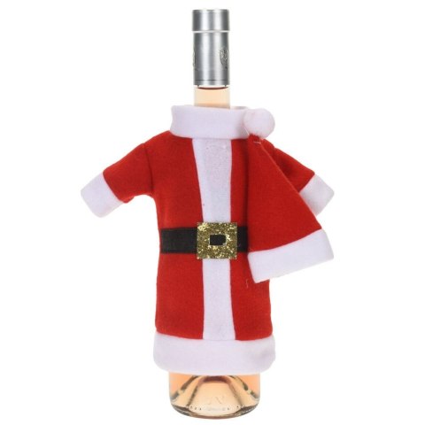 Pokrowiec świąteczny na butelkę Mikołaj wina alkoholu ubranko wino prezent święta