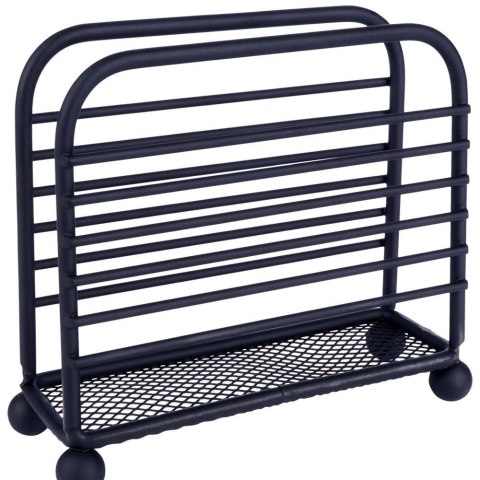 Serwetnik metalowy czarny 11,5x10 cm