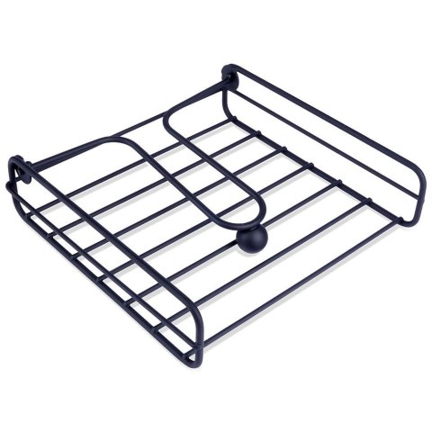 Serwetnik metalowy czarny 19x19,5 cm